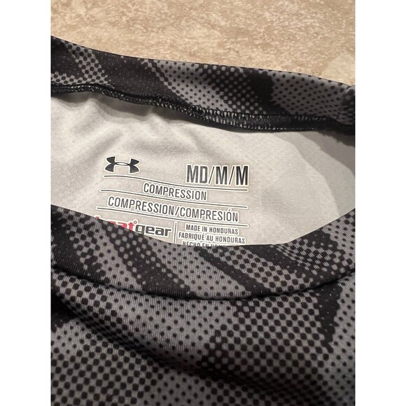 Under Armour Shirt Mens Medium Gray Batman Alter Ego Compression Heatgear Gym - Picture 3 of 6